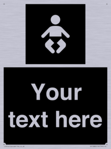 Custom information: black panel baby change